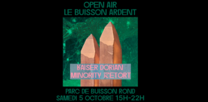 OPEN AIR PARC DE BUISSON ROND SAMEDI 05 OCTOBRE 2024 15H 22H