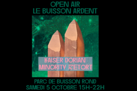 OPEN AIR PARC DE BUISSON ROND SAMEDI 05 OCTOBRE 2024 15H 22H